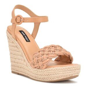 Nine West Womens Ankle Strap Warm Wedge Sandals